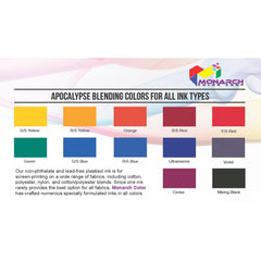Monarch Mixing System MX3-0105 MX Y/S Red - Apocalypse LB Colors Plastisol Screen Printing Inks Low Temp Poly/Poly Blend Blending