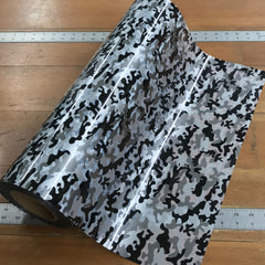 Foil, Camo Camouflage Black Heat Transfer Vinyl 19" HTV