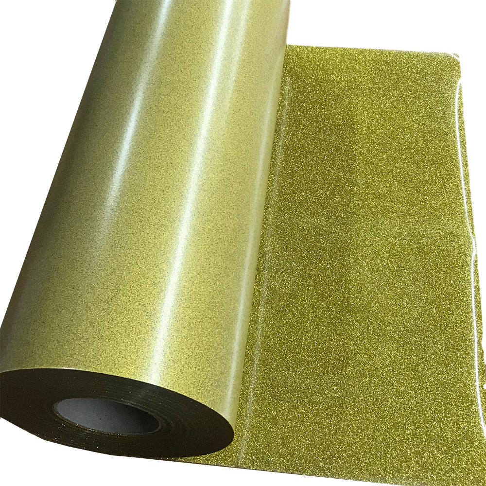 Glitter, Gold Heat Transfer Vinyl 19" HTV