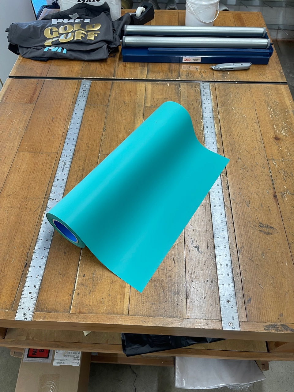 Puff Dark Teal Heat Transfer Vinyl 19" HTV