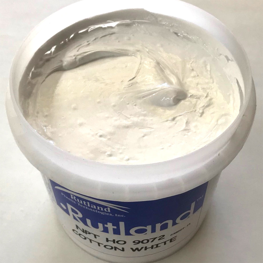 RUTLAND EH9072 NPT SF2 COTTON WHITE PLASTISOL OIL BASE INK FOR SILK SCREEN PRINTING