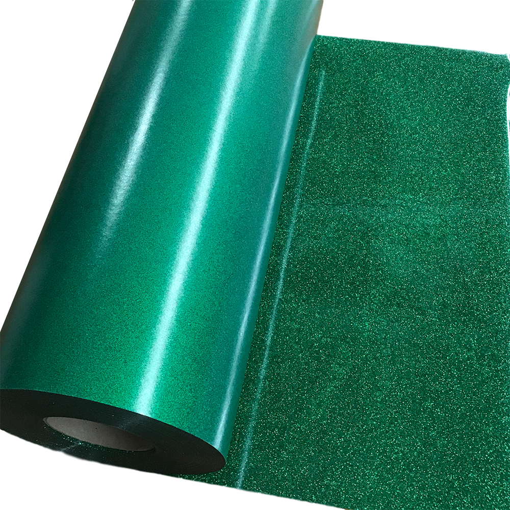 Glitter, Green Heat Transfer Vinyl 19" HTV