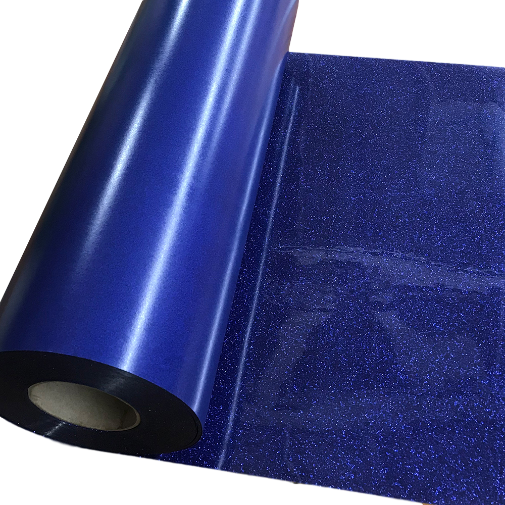 Glitter, Royal Blue Heat Transfer Vinyl 19" HTV