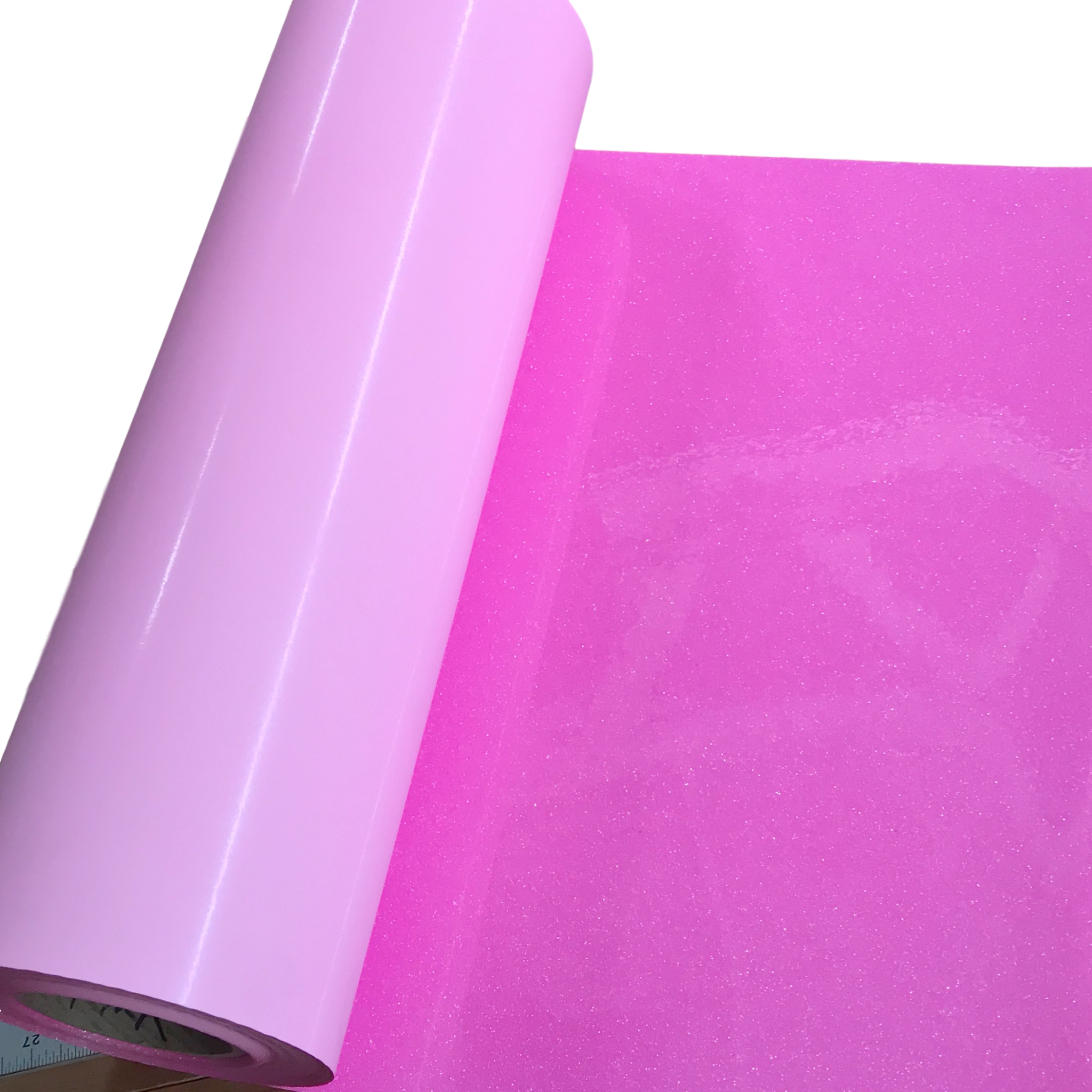 Glitter,??Rainbow Neon Pink??Heat Transfer Vinyl 19" HTV