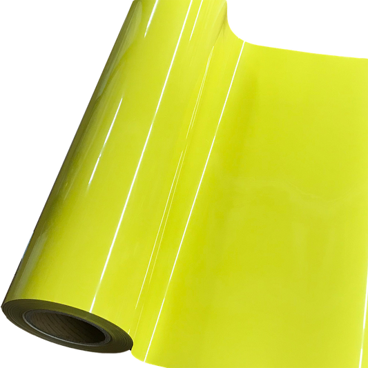 Heat Transfer Vinyl 19" Width LEMON YELLOW HTV