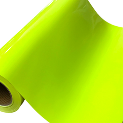 Heat Transfer Vinyl 19" Width NEON FLUORESCENT YELLOW HTV