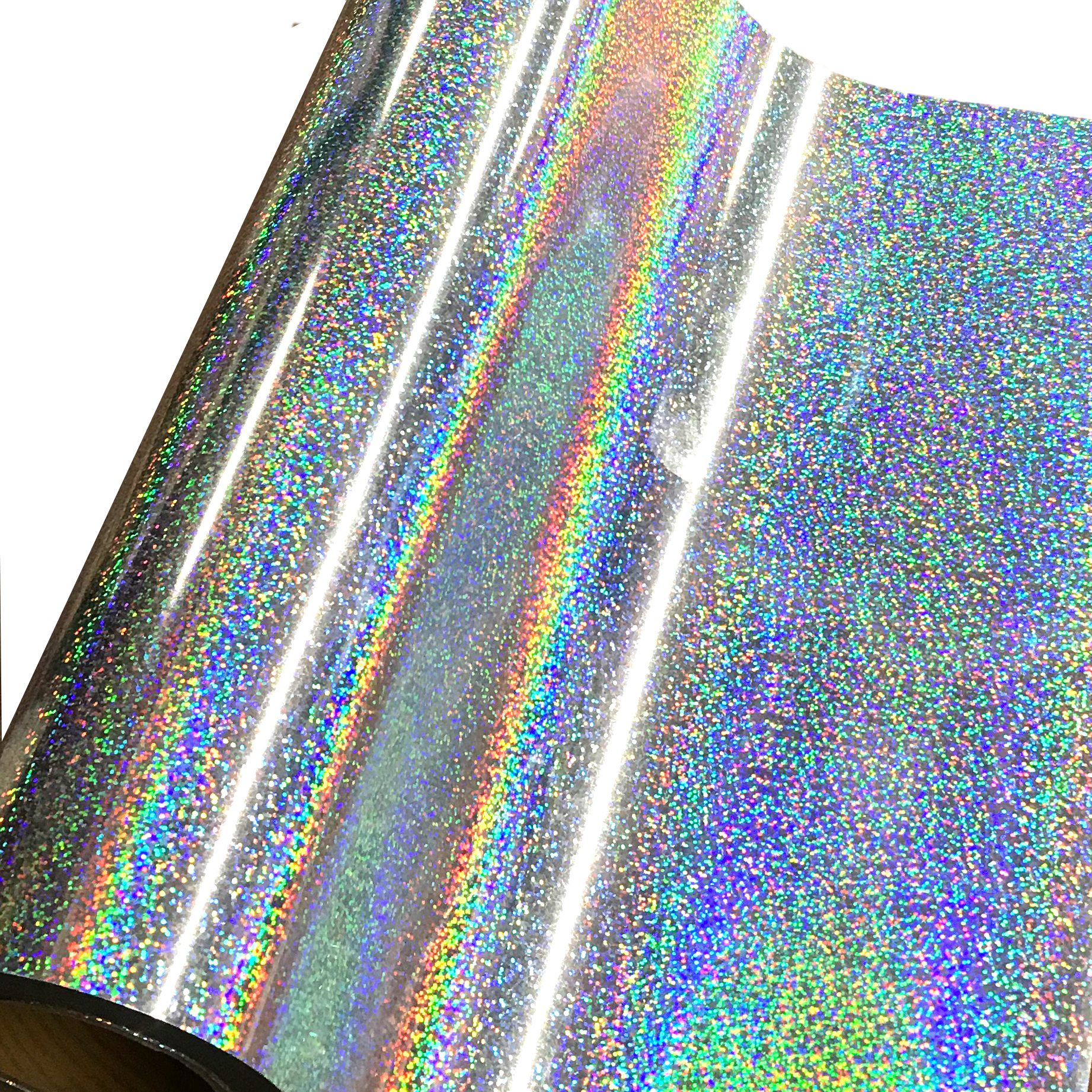 Heat Transfer Vinyl 19" Width SILVER HOLOGRAM HTV