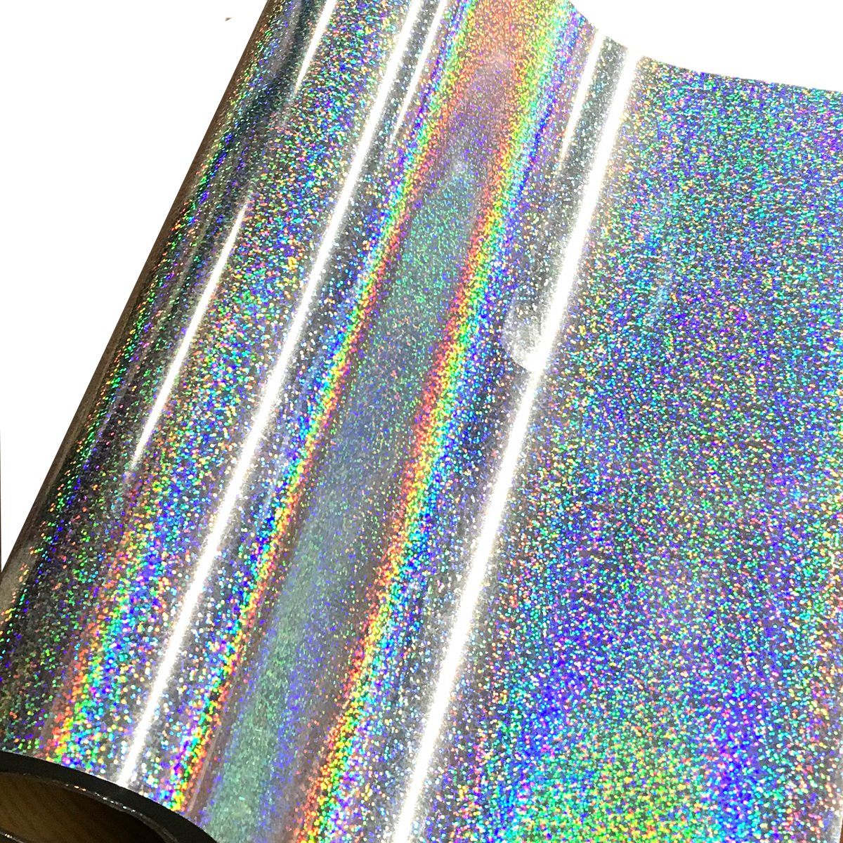 Heat Transfer Vinyl 19" Width SILVER HOLOGRAM HTV