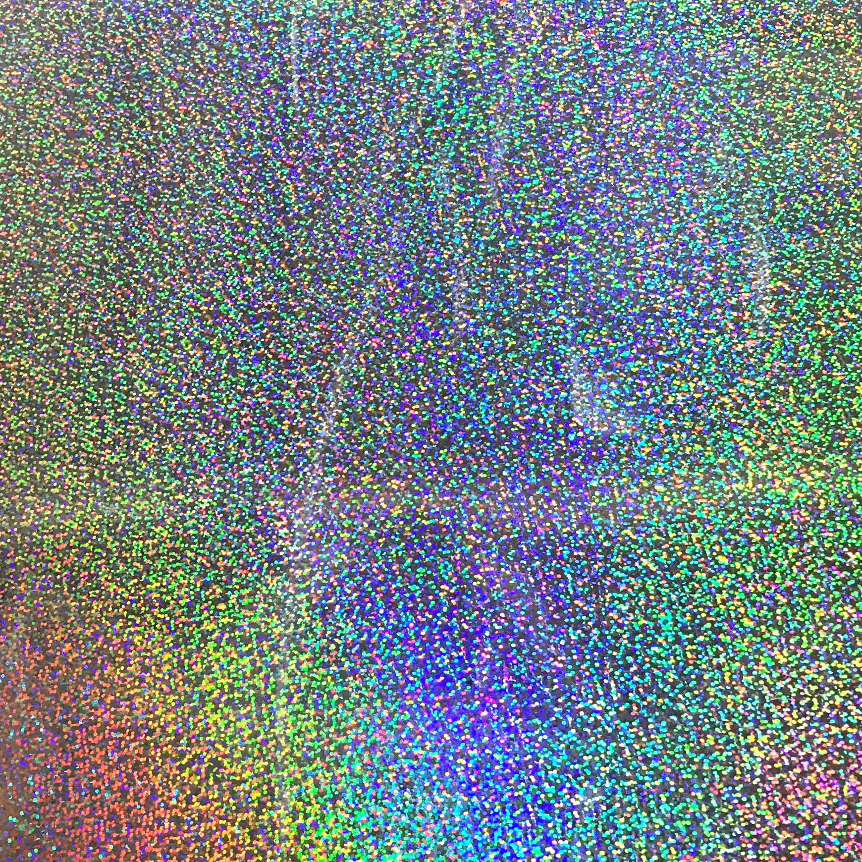 Heat Transfer Vinyl 19" Width SILVER HOLOGRAM HTV