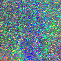 Heat Transfer Vinyl 19" Width Crystal Silver Hologram HTV