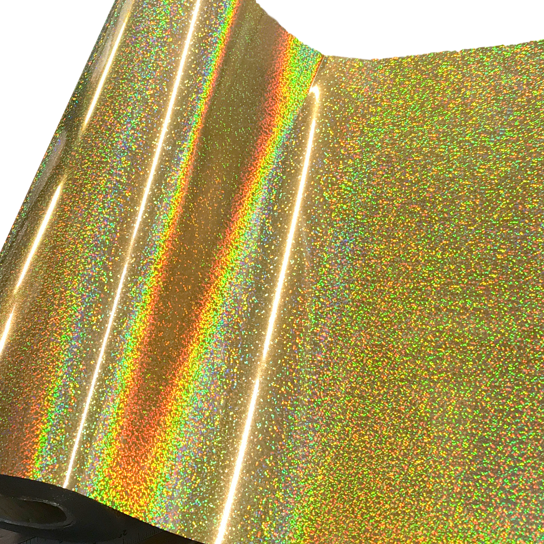 Heat Transfer Vinyl 19" Width Gold Hologram HTV