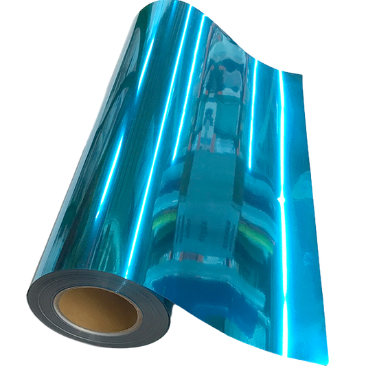 Metallic Turquoise Blue Heat Transfer Vinyl 54yds x 19"