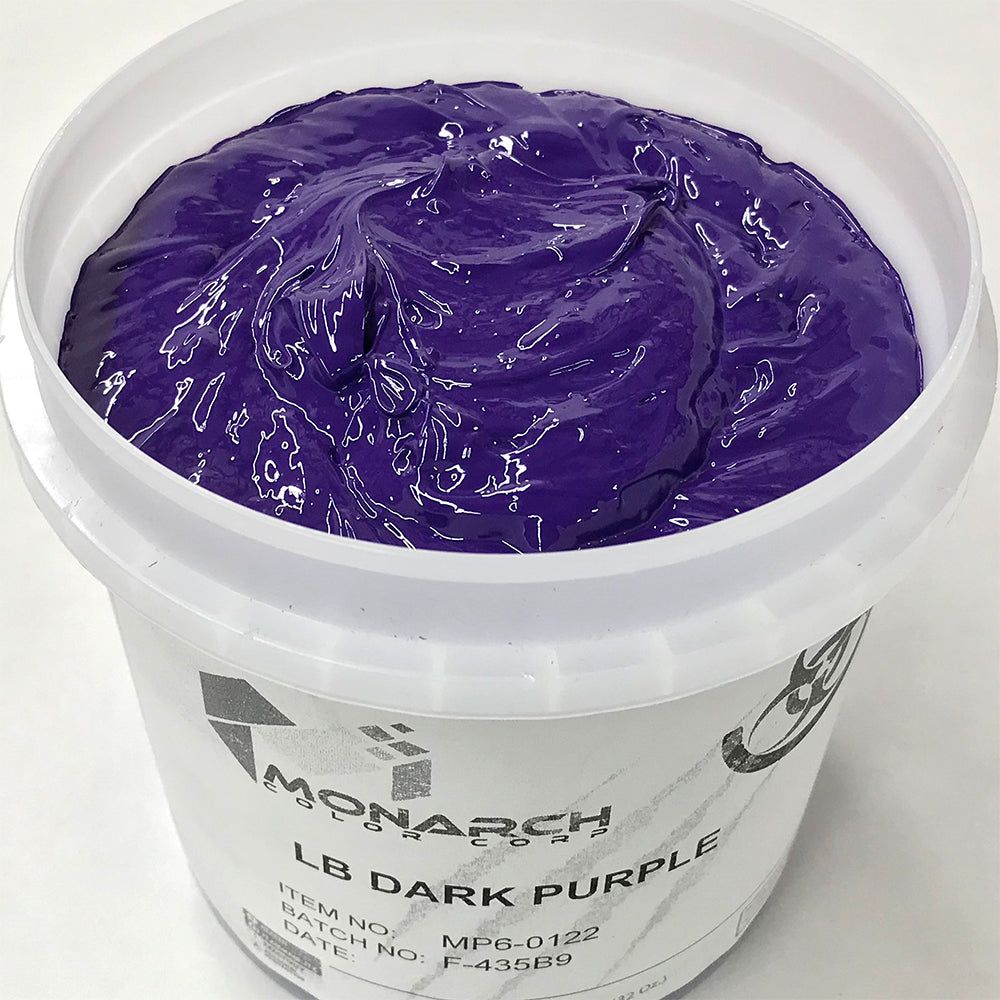 Monarch Plastisol Screen Printing Inks Low Temp Poly / Poly Blend Dark Purple