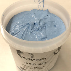 Monarch Plastisol Screen Printing Inks Low Temp Poly / Poly Blend Sky Blue