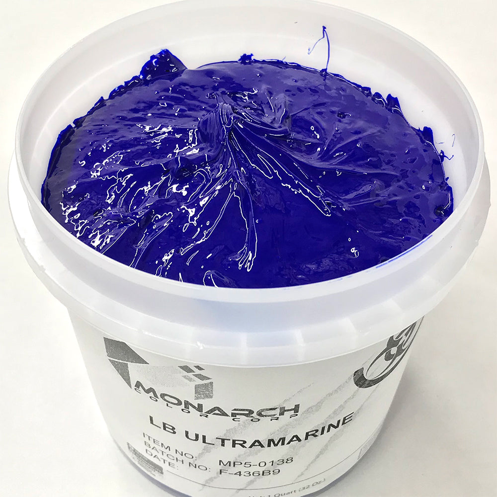 Monarch Plastisol Screen Printing Inks Low Temp Poly / Poly Blend Ultramarine Blue