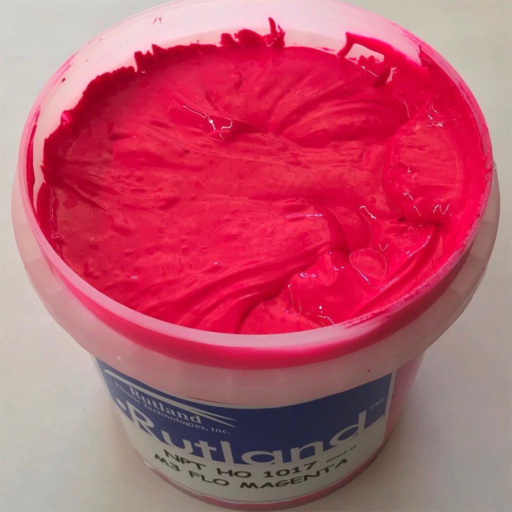 RUTLAND M31017 NPT OPAQUE FLUOR MAGENTA PLASTISOL OIL BASE INK FOR SCREEN PRINTING