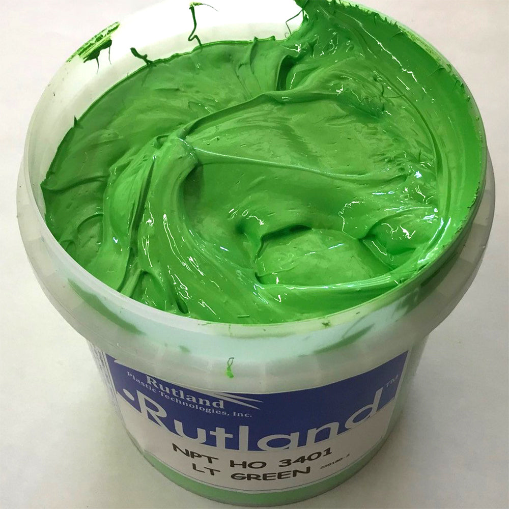 RUTLAND EH3401 NPT HIGH OPACITY LIGHT GREEN PLASTISOL OIL BASE INK FOR SILK SCREEN PRINTING