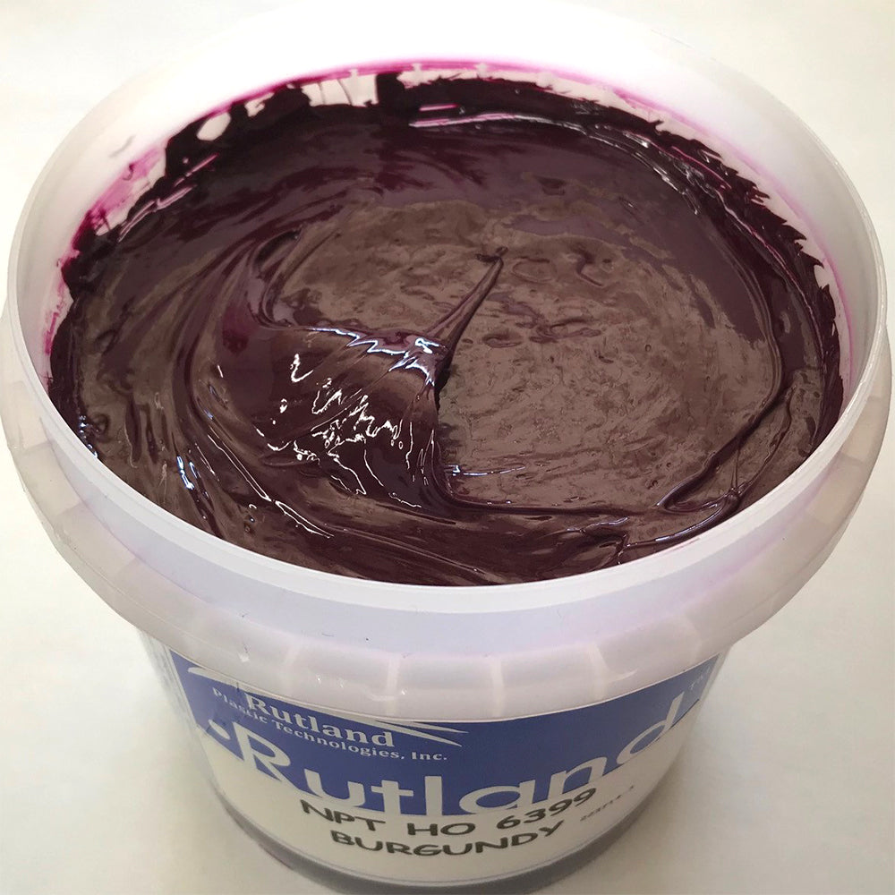 RUTLAND EH6399 NPT HIGH OPACITY BURGUNDY PLASTISOL OIL BASE INK FOR SILK SCREEN PRINTING